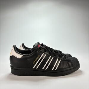 Adidas Superstar Black White Low Top Walk Shoes Sneakers HQ9967 Youth Size 4
